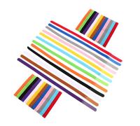 BESPORTBLE 36pcs Adjustable Kitten and Puppy Id Collars for Newborn Pets Soft Nylon Colored Whelping Bands for Hygiene Emergency Recognition and Multi-pet Management
