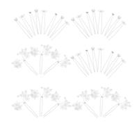 BESPORTBLE 36pcs Bride Hair Accessories Hair Chopsticks Pearls Pin U Shaped Fork Styling Stick Chinese Pins French Fork Bride Rhinestone Accessory Stick