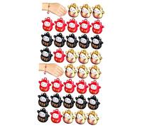 BESPORTBLE 36pcs Cat-shaped Charms for Crafts Japanese Style Pet Collar Bell Pendants for Keychains Bracelets and Necklace Making
