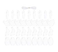 BESPORTBLE 36pcs Easter Pendant Blank Carrot Decorations for Boy Girl Painting Crafts for Creative Fun and Imagination Easter
