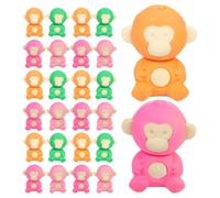 BESPORTBLE 36pcs Playful Monkey Erasers Lightweight TPR Material Cute Monkey Shape Pencil Erasers Unique and Playful Design for Students and Office Workers Carnival Supplies