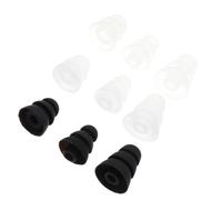 BESPORTBLE 36pcs Silicone Earbuds Tips Set with Large, Medium, Small Sizes - Black, White, In-ear Earphone Covers for Replacement and Noise Isolation, Compatible with In-ear Random Color
