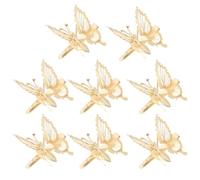 BESPORTBLE 3d Butterflies Hair Clips with Bright Luster 8pcs for Women, Alloy Material Suitable for Hair Styles, for Parties and Different Occasions