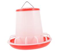BESPORTBLE 3kg Portable Poultry Feeder Cover Feeding Bucket for Chickens Ducks and Geese Easy to Install Hanging Food Container Bite Resistant Capacity
