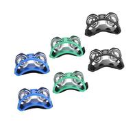 BESPORTBLE 3Pairs Foot Tambourines Straps Ergonomic Design Vibrant Colors for Music Performance Dance Activities Percussion Instrument