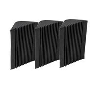 BESPORTBLE 3pcs Acoustic Bass Trap Corner Soundproof Wall Tiles Fire Resistant Gear Shaped Padding for Theater Ktv Studio Sound Absorption and Noise Reduction