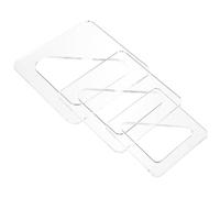 BESPORTBLE 3pcs Acrylic Chopping Block Hole Mold Templates for Cutting Boards, Reusable Triangle Charcuterie Stencils with Handle, for DIY Kitchen Board Hole Making