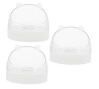 BESPORTBLE 3pcs Acrylic Hamster Food and Water Bowl Safe Chinchilla and Rat Feeding Accessory for Pets Compact for Guinea Pigs and Hamsters