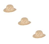 BESPORTBLE 3pcs Adjustable Cat Sunshade Hat Random Color Farmer Hat for Dogs and Cats Breathable and Comfortable for Daily Wear and Outdoor Parties