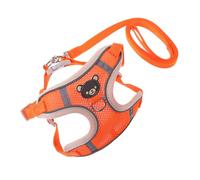 BESPORTBLE 3pcs Adjustable Pet Harness Reflective Dog Harness Chest Straps Vest Type Breathable No-pull Dog Lightweight Size Xs