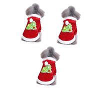 BESPORTBLE 3pcs Adorable Dog Christmas Jumper Fashionable Pet Costume Cool Coat for Dogs Easy to Wear