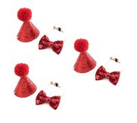 BESPORTBLE 3pcs Adorable Pet Birthday Hat with Bowknot Headwear for Dogs and Cats for Birthday Parties and Photo Shoots Random Color