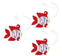 BESPORTBLE 3pcs Aquarium Floating Glass Fish Ornament for Fish Tank Decor Stylish Micro Landscape Decoration Safe Material for Aquatic Environments Attractive Centerpiece for Aquarium