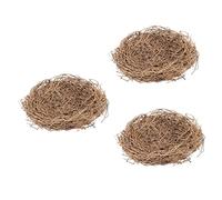 BESPORTBLE 3pcs Artificial Rattan Bird Nest for Photography Props Handmade Easter Nest Ornament for Spring and Seasonal Displays for Home Decor
