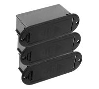 BESPORTBLE 3pcs Battery Holder Case for Guitar Bass Pickups Battery Compartment Sponge Lining for Clearer Sound Safe Storage