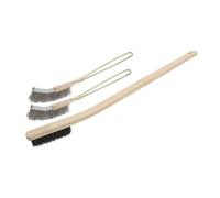 BESPORTBLE 3pcs Bird Cage Cleaning Brush Wooden Long Handle Parakeet Cage Cleaner Birdcage Cleaner Tool for Parrots Birds Cage Necessary Supplies