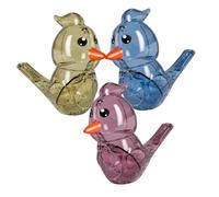 BESPORTBLE 3Pcs Bird Shaped Whistles Lightweight Plastic Party Whistles for Adults Fun Water Musical Plaything for Parties Travel Performances