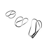 BESPORTBLE 3pcs Black Turntable Drive Belts for Vinyl Record Players and Vcrs, Flexible Tape Material with Smooth, Bump-free Functionality, Replacement for Phonograph Record Player Belts