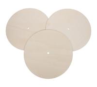 BESPORTBLE 3pcs Blank Wooden Dial Round Clock Face DIY Wood Clock Face Kit Unfinished Wood Project for Sublimation Painting Wall