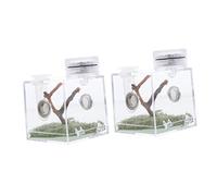 BESPORTBLE 3pcs Box Jumping Spider Enclosure Kit Animal Box Breeding Carrier Spider Habitat Moisture Resistant