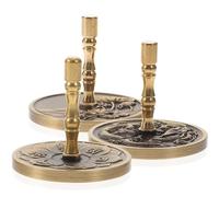 BESPORTBLE 3Pcs Brass Incense Ash Press Tools 4.5Cm Set for Incense Making and Powder Pressing for Home Fragrance Accessories and Aromatherapy Random Style