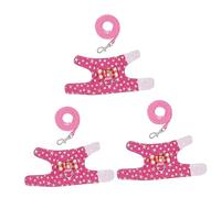 BESPORTBLE 3pcs Breathable Mesh Pet Harness Leash Small Animal Vest Lead for Hamster Rabbit s Gilding Stars