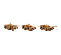 BESPORTBLE 3pcs Camouflage Yellow Military Tank Model for Years Lightweight Simulation Tank with Rotating Feature Safe Material for Boys and Pretend Play