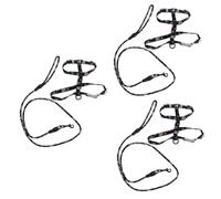 BESPORTBLE 3pcs Cat Cotton Strap for Comfortable Traction Pet Supplies for Home and Outdoor Walking Black Escape for Cats and Kittens