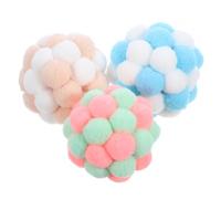 BESPORTBLE 3pcs Cat Inner Bells Soft and Pet Training Toys for Kittens Interactive for Indoor Play Bonding and Exercise for Cats