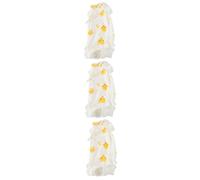 BESPORTBLE 3pcs Cat Recovery Suit Breathable Weaning Costume for Cats Comfortable Outfit for Spaying Neutering Prevents Licking and Biting Chest Back Cute Yellow Design