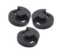 BESPORTBLE 3pcs Cello Practice Mutes Black Round Rubber Tourte Style Silencers for Quiet Focused Training Protecting Strings and Enhancing Skill Development