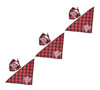 BESPORTBLE 3pcs Christmas Bib Dog Handkerchiefs Scarfs Christmas Bandanas for Dogs Pet Scarf Kerchief Adorable Dog Bandana Dog Collar Bandana Christmas Dog Bandanas Cat Bib Cotton Polyester