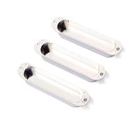 BESPORTBLE 3Pcs Chrome-Plated Single Coil Guitar Pickup Covers Sealed Design Sturdy Metal Material Electric Guitar Accessory Suitable for Replacement and Repair