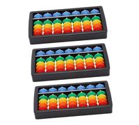 BESPORTBLE 3pcs Colorful Abacus for Educational Arithmetic Tool Childrens Mental Math for Hands Brain Coordination and Numeracy Development