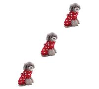 BESPORTBLE 3pcs Costumes for Dogs Pet Dog Sweater Winter Warm Coat Christmas Pet Garment Size Xl