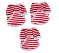 BESPORTBLE 3pcs Cotton Dog Vest Dog Grooming Top Cool Vest Simple Pet Clothing Xs