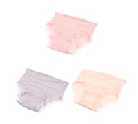 BESPORTBLE 3pcs Cotton Maternity High Waist Underwear for Pregnant Women Over-belly Breathable Briefs with Scientific Waist Shaping Hip Lift Soft Summer Panties Light Grey Honey