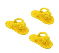 BESPORTBLE 3pcs Cotton Rope Chew Slippers Pet Teething for Small and Medium Dogs Teeth Cleaning Training for Puppies Like Chihuahua and Yorkshire Terrier Random Color