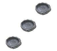 BESPORTBLE 3pcs Crawling Pet Food Feeder and Water Dish for Reptiles Multi-function Tortoise Feeding Bowl for Snakes Lizards and Geckos and Easy to Clean