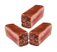 BESPORTBLE 3Pcs Decorative Fake Beef Model Realistic Simulation Cooked Steak Food Prop for Kitchen Restaurant Museum for Preschool Teaching and Photography Decor