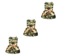 BESPORTBLE 3pcs Dog Dress for Summer Pet Dog Skirt Pet Clothing Sleeveless Puppy Dress Day Suit