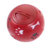 BESPORTBLE 3pcs Dog Food Leakage Ball Toy Small Red Interactive Chew Toy for Dogs Educational Training Supply for Intelligence Development Easy to Clean Safe and Durable Material