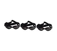 BESPORTBLE 3pcs Dog Goggles for Cats and Dogs Uv Eyewear Vent Design for Comfortable Wear Black Pet Sunglasses for Outdoor Activities