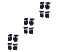 BESPORTBLE 3pcs Dogs Rain Boots Hamster Tubes and Tunnels Kit Dog Paw Sleeve Cold Weather Dogs Boots Puppy Socks The Dog Large Dog Shoes Pet Dog Shoes Dog Winter Shoes Beach Dog Shoes Black