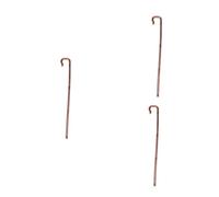 BESPORTBLE 3pcs Egyptian Style Plastic Halloween Prop Staff Cane for Costume Authentic Ancient Pharaoh Shepherds Staff Lightweight and Durable Halloween Party Accessory for Cosplay and Stage