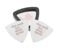 BESPORTBLE 3pcs Electric Guitar Picks Triangle Thick Guitar Plectrum for Acoustic Accessories Clip Holder