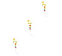 BESPORTBLE 3pcs Extendable Hanging Cat Swing Design for Self Play Cartoon Insect Teaser Interactive Pet Toy for Exercise and Fun for Indoor Cats