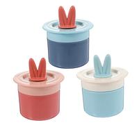 BESPORTBLE 3Pcs Facial Bubble Maker Mini Bubbler Tool for Deep Cleansing and Foam Production for Home Bathing Routine Orange Pink Dark Blue Light Blue