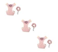 BESPORTBLE 3pcs Fashionable Dog Harness Bulldog Harness Pet Harnesses Dog Leads Belt Pet Supplies