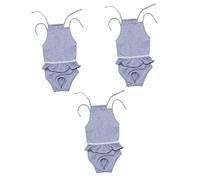 BESPORTBLE 3pcs Female Dog Diaper Washable Pet Underwear for Menstruation Soft and Skin-friendly Diaper Pants for Grey and Easy to Clean